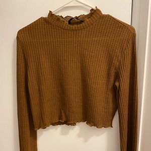 SHEIN Wide Sleeve Crop Top